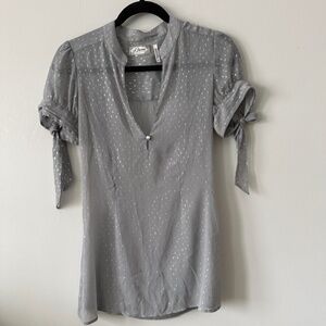 Vintage Y2K GUESS Sheer Polka Dot Bell Sleeve Blouse | Size S